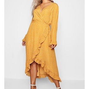 Midi length Wrap dress